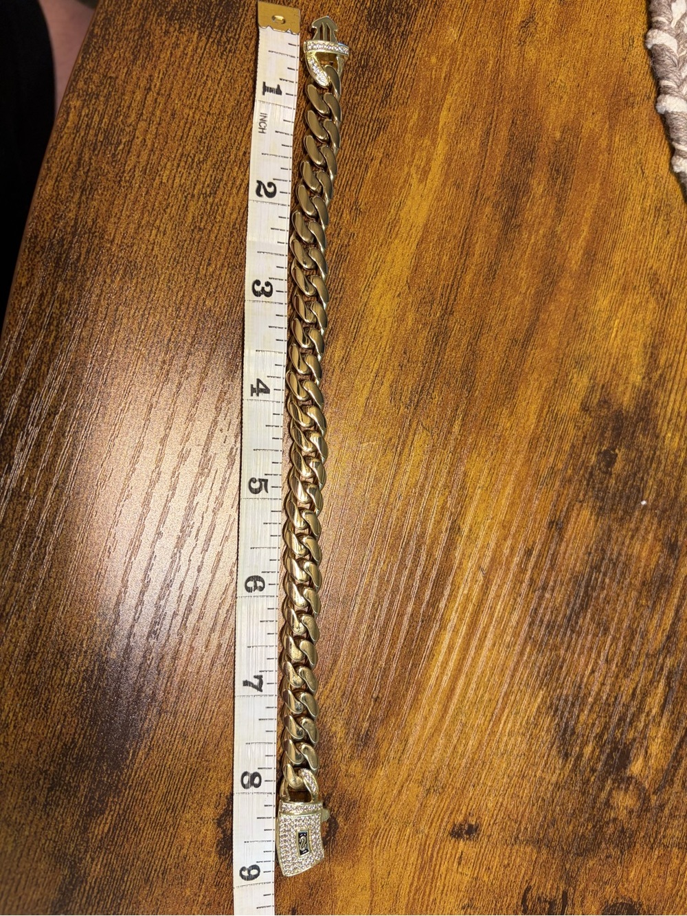 Gold Cuban Link Necklace and Bracelet Set - Picture 10 of 10